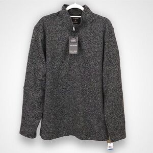 Van Heusen Charcoal Gray 1/4 Zip Up Sweater